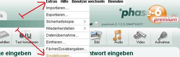 Einstellungen