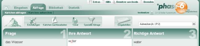 ... bis zum letzten Abfragetag