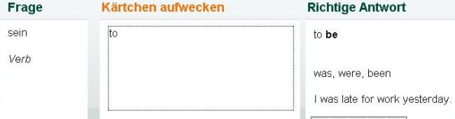 Kärtchen aufwecken