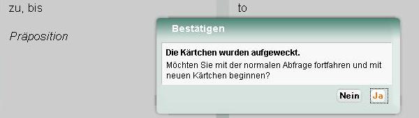 Aufwecken beendet