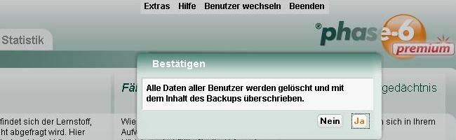 Alte Daten werden gelöscht