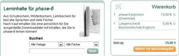 Warenkorb gefüllt