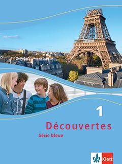 Das Cover zur Buchreihe Découvertes Série Bleue von Ernst Klett Verlag zum Lernen der Vokabeln in der Sprache Französisch. Der Vokabeltrainer phase6 classic ist die beste App für bessere Noten.
