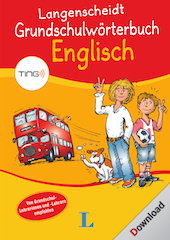 Das Cover zur Buchreihe Grundschulwörterbuch Englisch von Langenscheidt zum Lernen der Vokabeln in der Sprache Englisch. Der Vokabeltrainer phase6 classic ist die beste App für bessere Noten.