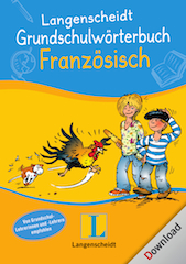 Das Cover zur Buchreihe Grundschulwörterbuch Französisch von Langenscheidt zum Lernen der Vokabeln in der Sprache Französisch. Der Vokabeltrainer phase6 classic ist die beste App für bessere Noten.