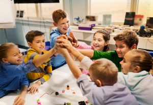 Teamwork in der Klasse