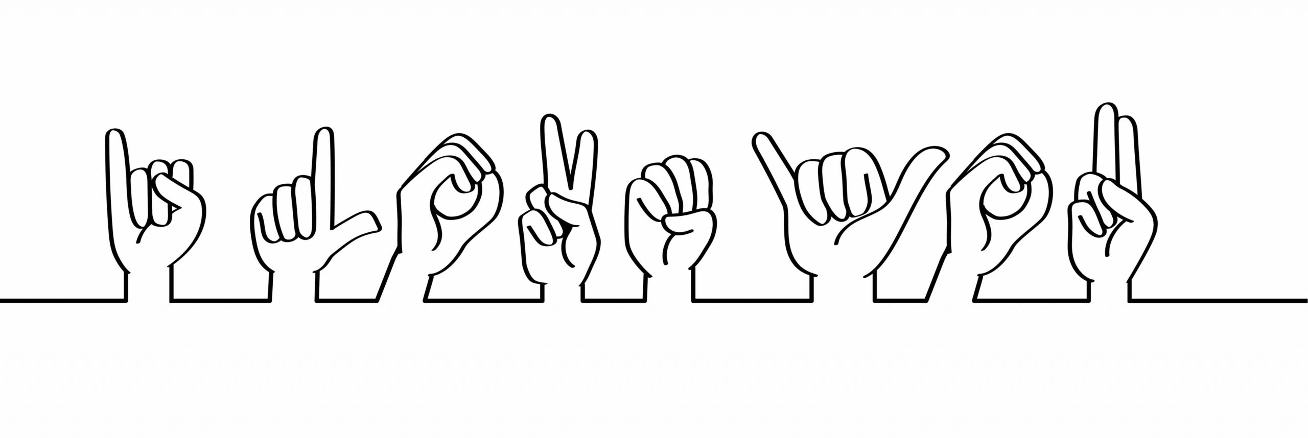 What is the sign language symbol for i love you?