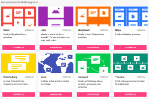 Padlet erstellen - Formate