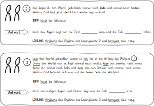 Kopfgeometrie Würfel 2