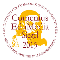 Auszeichnung Comenius EduMedia Siegel 2015 der Gesellschaft für Pädagogik und Information e.V.