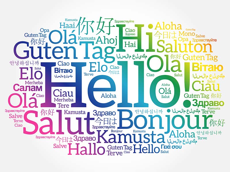 Weltweit gibt es ca. 7000 Sprachen.