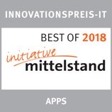 <h4>Innovationspreis-IT 2018</h4><p style='color: #fff'>Die Initiative Mittelstand verleiht phase6 Berufe das Prädikat BEST OF 2018.</p> Innovationspreis-IT 2018