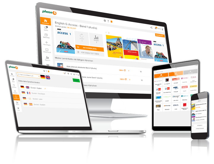 phase6 bietet Apps für Computer, Mac, Smartphone und Tablet.