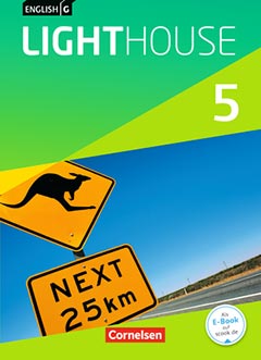 Das Cover zum Schulbuch English G Lighthouse 5 (Audio) von Cornelsen zum Lernen der Vokabeln in der Sprache Englisch - geeignet für Schule ab Klasse 5 (Realschule, Hauptschule, Sekundarschule, Integrierte Gesamtschule, Realschule+, Werkrealschule, Gemeinschaftsschule, Oberschule, Regelschule, Regionale Schule, Integrierte Sekundarschule, Kooperative Gesamtschule) - passend zu ISBN 978-3-06-032710-2, 978-3-06-032712-6, 978-3-06-032714-0. Der Vokabeltrainer phase6 classic ist die beste App für bessere Noten.
