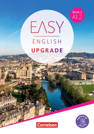 Das Cover zu Easy English Upgrade A1.2 von Cornelsen zum Lernen der Vokabeln in der Sprache Englisch - geeignet für Studium, VHS - passend zu ISBN 978-3-06-122701-2. Der Vokabeltrainer phase6 classic ist die beste App für bessere Noten.