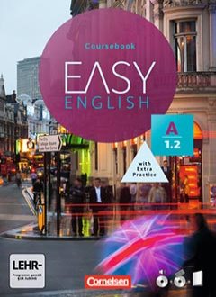 Das Cover zu Easy English A1.2 von Cornelsen zum Lernen der Vokabeln in der Sprache Englisch - geeignet für Studium, VHS - passend zu ISBN 978-3-06-520807-9. Der Vokabeltrainer phase6 classic ist die beste App für bessere Noten.