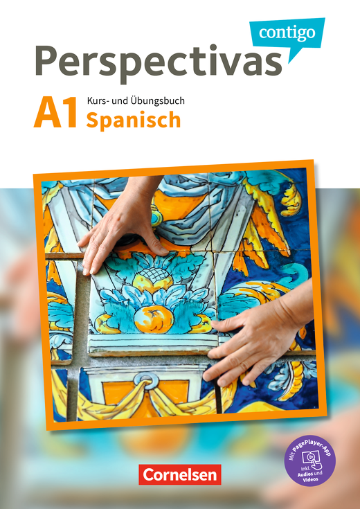 Das Cover zur Buchreihe Perspectivas contigo von Cornelsen zum Lernen der Vokabeln in der Sprache Spanisch. Der Vokabeltrainer phase6 classic ist die beste App für bessere Noten.