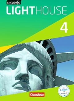 Das Cover zu English G Lighthouse 4 (Audio) von Cornelsen zum Lernen der Vokabeln in der Sprache Englisch - geeignet für Grundschule, Schule ab Klasse 5 (Realschule, Hauptschule, Gesamtschule, Grundschule (5-6), Sekundarschule, Integrierte Gesamtschule, Realschule+, Werkrealschule, Gemeinschaftsschule, Oberschule, Regelschule, Regionale Schule, Integrierte Sekundarschule, Kooperative Gesamtschule) - passend zu ISBN 978-3-06-032702-7, 978-3-06-032703-4, 978-3-06-032708-9, 978-3-06-033981-5. Der Vokabeltrainer phase6 classic ist die beste App für bessere Noten.