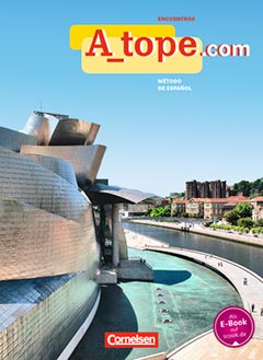 Das Cover zur Buchreihe A_tope.com von Cornelsen zum Lernen der Vokabeln in der Sprache Spanisch. Der Vokabeltrainer phase6 classic ist die beste App für bessere Noten.