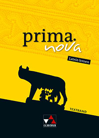 Das Cover zur Buchreihe prima.nova von C.C.Buchner zum Lernen der Vokabeln in der Sprache Latein. Der Vokabeltrainer phase6 classic ist die beste App für bessere Noten.