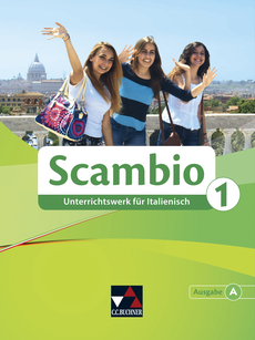 Das Cover zur Buchreihe Scambio - Ausgabe A von C.C.Buchner zum Lernen der Vokabeln in der Sprache Italienisch. Der Vokabeltrainer phase6 classic ist die beste App für bessere Noten.