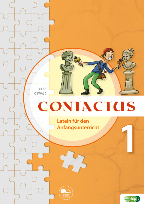 Das Cover zur Buchreihe Contactus. Latein für den Anfangsunterricht von Verlag Hölder-Pichler-Tempsky (HPT) zum Lernen der Vokabeln in der Sprache Latein. Der Vokabeltrainer phase6 classic ist die beste App für bessere Noten.