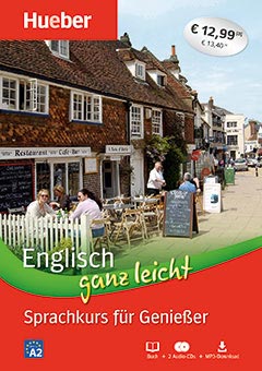 Das Cover zur Buchreihe Sprachkurse für Genießer (Englisch) von Hueber zum Lernen der Vokabeln in der Sprache Englisch. Der Vokabeltrainer phase6 classic ist die beste App für bessere Noten.
