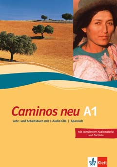 Das Cover zur Buchreihe Caminos neu von Ernst Klett Sprachen zum Lernen der Vokabeln in der Sprache Spanisch. Der Vokabeltrainer phase6 classic ist die beste App für bessere Noten.