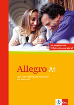Das Cover zur Buchreihe Allegro von Ernst Klett Sprachen zum Lernen der Vokabeln in der Sprache Italienisch. Der Vokabeltrainer phase6 classic ist die beste App für bessere Noten.
