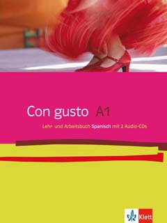 Das Cover zur Buchreihe Con gusto von Ernst Klett Sprachen zum Lernen der Vokabeln in der Sprache Spanisch. Der Vokabeltrainer phase6 classic ist die beste App für bessere Noten.