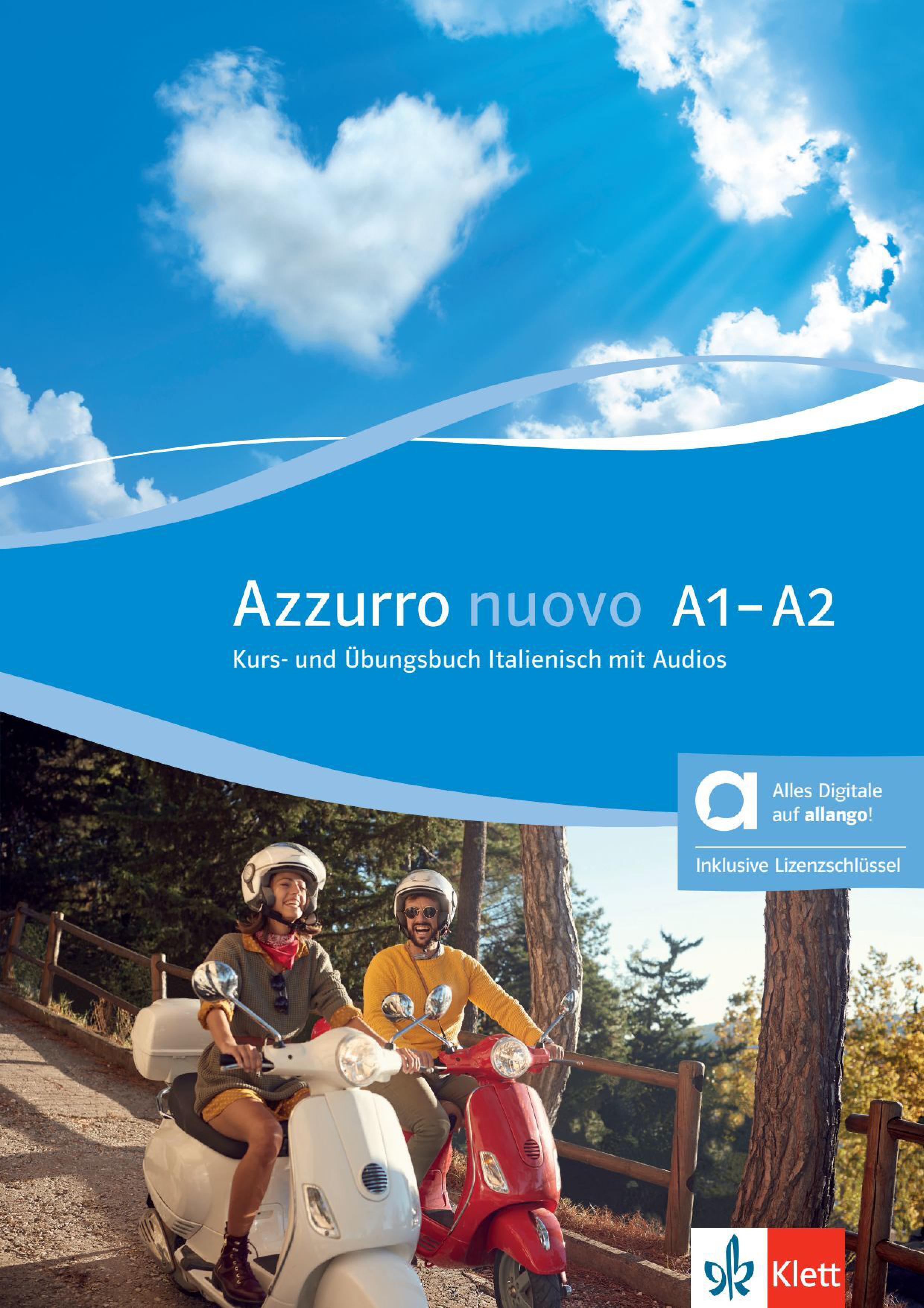 Das Cover zur Buchreihe Azzurro nuovo von Ernst Klett Sprachen zum Lernen der Vokabeln in der Sprache Italienisch. Der Vokabeltrainer phase6 classic ist die beste App für bessere Noten.