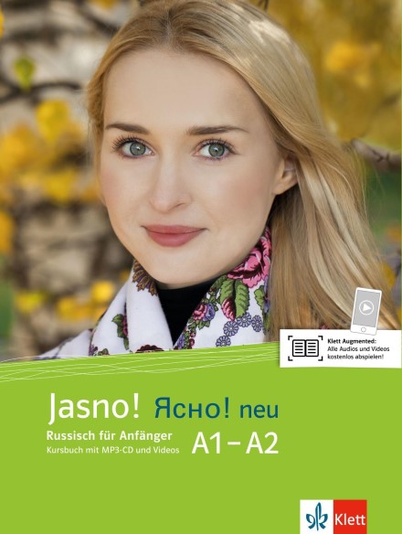 Das Cover zur Buchreihe Jasno! neu (Ясно) von Ernst Klett Sprachen zum Lernen der Vokabeln in der Sprache Russisch. Der Vokabeltrainer phase6 classic ist die beste App für bessere Noten.