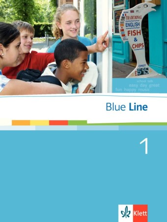 Das Cover zur Buchreihe Blue Line von Ernst Klett Verlag zum Lernen der Vokabeln in der Sprache Englisch. Der Vokabeltrainer phase6 classic ist die beste App für bessere Noten.