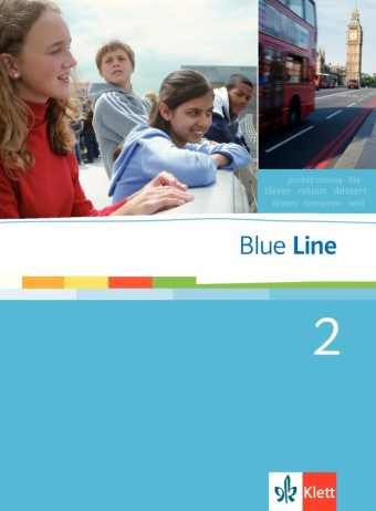 Das Cover zum Schulbuch Blue Line - Band 2 (Audio) von Ernst Klett Verlag zum Lernen der Vokabeln in der Sprache Englisch - geeignet für Grundschule, Schule ab Klasse 5 (Realschule, Hauptschule, Gesamtschule, Grundschule (5-6)) - passend zu ISBN 978-3-12-547402-4. Der Vokabeltrainer phase6 classic ist die beste App für bessere Noten.