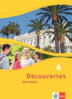 Das Cover zum Schulbuch Découvertes Série Jaune Band 4 (Audio) von Ernst Klett Verlag zum Lernen der Vokabeln in der Sprache Französisch - geeignet für Schule ab Klasse 5 (Gymnasium, Gesamtschule, Oberschule) - passend zu ISBN 978-3-12-622041-5, 978-3-12-622042-2, 978-3-12-622043-9, 978-3-12-622047-7. Der Vokabeltrainer phase6 classic ist die beste App für bessere Noten.