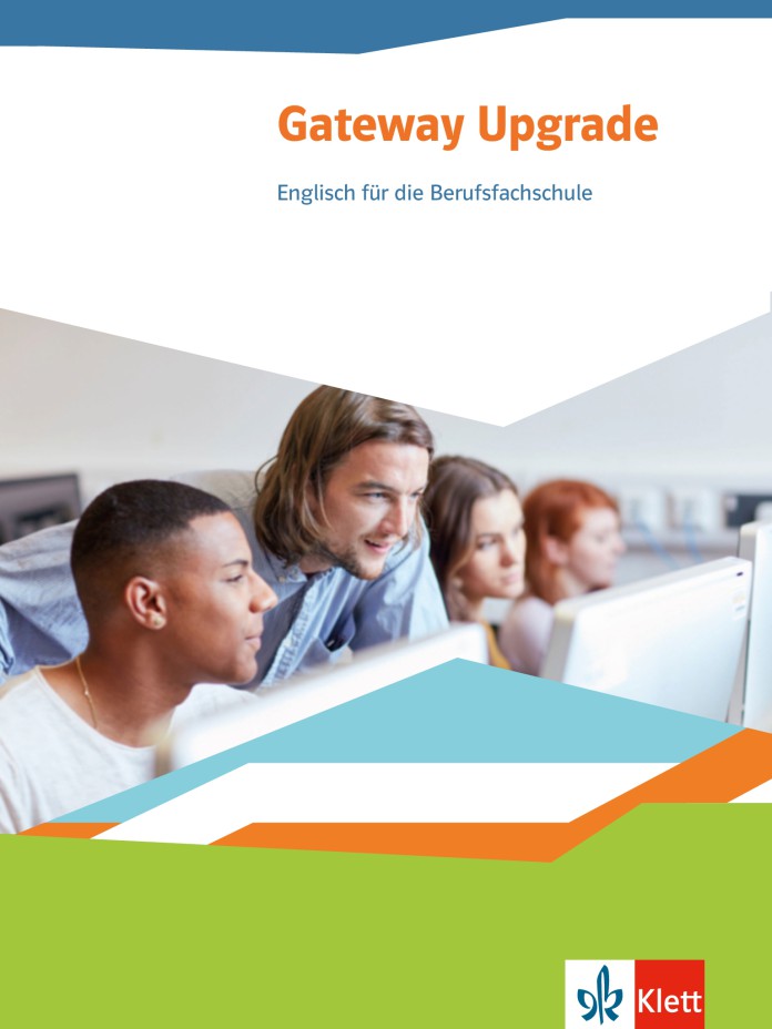 Das Cover zum Schulbuch Gateway Upgrade (Audio) von Ernst Klett Verlag zum Lernen der Vokabeln in der Sprache Englisch - geeignet für Schule Oberstufe, Berufsschule - passend zu ISBN 978-3-12-808325-4, 978-3-12-808327-8. Der Vokabeltrainer phase6 classic ist die beste App für bessere Noten.