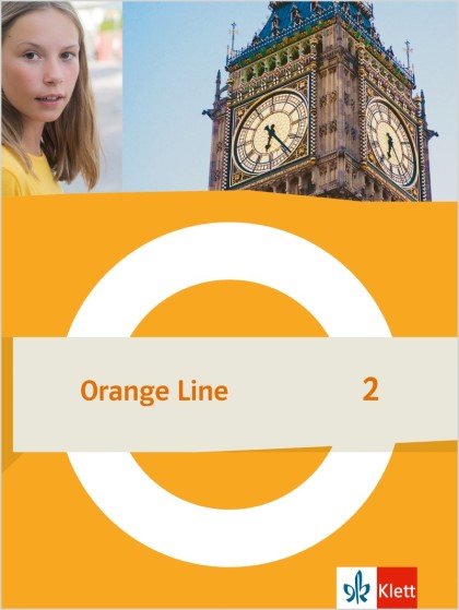 Das Cover zum Schulbuch Orange Line 2022 - Band 2 (Audio) von Ernst Klett Verlag zum Lernen der Vokabeln in der Sprache Englisch - geeignet für Schule ab Klasse 5 (Gesamtschule, Grundschule (5-6), Sekundarschule, Realschule+, Gemeinschaftsschule, Orientierungsstufe, Oberschule, Regelschule, Mittelstufenschule, Förderstufe, Stadtteilschule, Regionale Schule, Integrierte Sekundarschule) - passend zu ISBN 978-3-12-549022-2, 978-3-12-549202-8, 978-3-12-549222-6. Der Vokabeltrainer phase6 classic ist die beste App für bessere Noten.