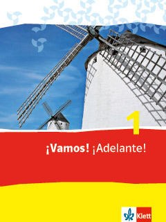 Das Cover zur Buchreihe ¡Vamos! ¡Adelante! von Ernst Klett Verlag zum Lernen der Vokabeln in der Sprache Spanisch. Der Vokabeltrainer phase6 classic ist die beste App für bessere Noten.