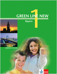 Das Cover zur Buchreihe Green Line NEW Bayern von Ernst Klett Verlag zum Lernen der Vokabeln in der Sprache Englisch. Der Vokabeltrainer phase6 classic ist die beste App für bessere Noten.