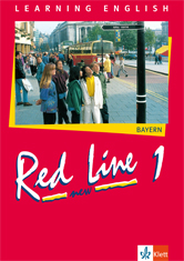 Das Cover zur Buchreihe Red Line New Bayern von Ernst Klett Verlag zum Lernen der Vokabeln in der Sprache Englisch. Der Vokabeltrainer phase6 classic ist die beste App für bessere Noten.