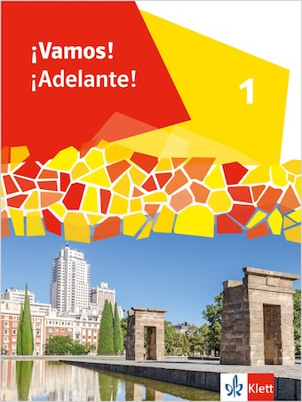 Das Cover zur Buchreihe ¡Vamos! ¡Adelante! (ab 2024) von Ernst Klett Verlag zum Lernen der Vokabeln in der Sprache Spanisch. Der Vokabeltrainer phase6 classic ist die beste App für bessere Noten.