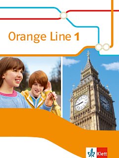 Das Cover zum Schulbuch Orange Line 2014 - Band 1 (Audio) von Ernst Klett Verlag zum Lernen der Vokabeln in der Sprache Englisch - geeignet für Grundschule, Schule ab Klasse 5 (Realschule, Gesamtschule, Grundschule) - passend zu ISBN 978-3-12-548071-1, 978-3-12-548141-1, 978-3-12-548271-5. Der Vokabeltrainer phase6 classic ist die beste App für bessere Noten.