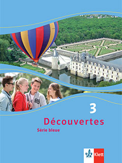Das Cover zum Schulbuch Découvertes Série bleue Band 3 (Audio) von Ernst Klett Verlag zum Lernen der Vokabeln in der Sprache Französisch - geeignet für Schule ab Klasse 5 (Gymnasium, Gesamtschule) - passend zu ISBN 978-3-12-622131-3, 978-3-12-622133-7, 978-3-12-622137-5. Der Vokabeltrainer phase6 classic ist die beste App für bessere Noten.