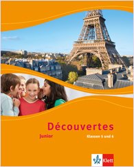 Das Cover zur Buchreihe Découvertes Série junior von Ernst Klett Verlag zum Lernen der Vokabeln in der Sprache Französisch. Der Vokabeltrainer phase6 classic ist die beste App für bessere Noten.