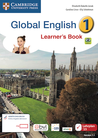 Das Cover zur Buchreihe Cambridge Global English von Bildungsverlag Lemberger zum Lernen der Vokabeln in der Sprache Englisch. Der Vokabeltrainer phase6 classic ist die beste App für bessere Noten.