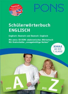 Das Cover zur Buchreihe Schülerwörterbuch von PONS zum Lernen der Vokabeln in der Sprache Englisch. Der Vokabeltrainer phase6 classic ist die beste App für bessere Noten.
