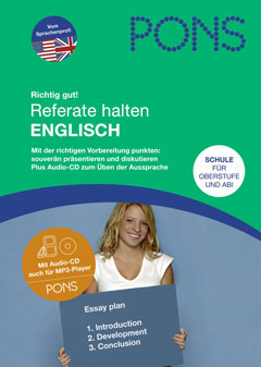 Das Cover zur Buchreihe Referate halten von PONS zum Lernen der Vokabeln in der Sprache Englisch. Der Vokabeltrainer phase6 classic ist die beste App für bessere Noten.